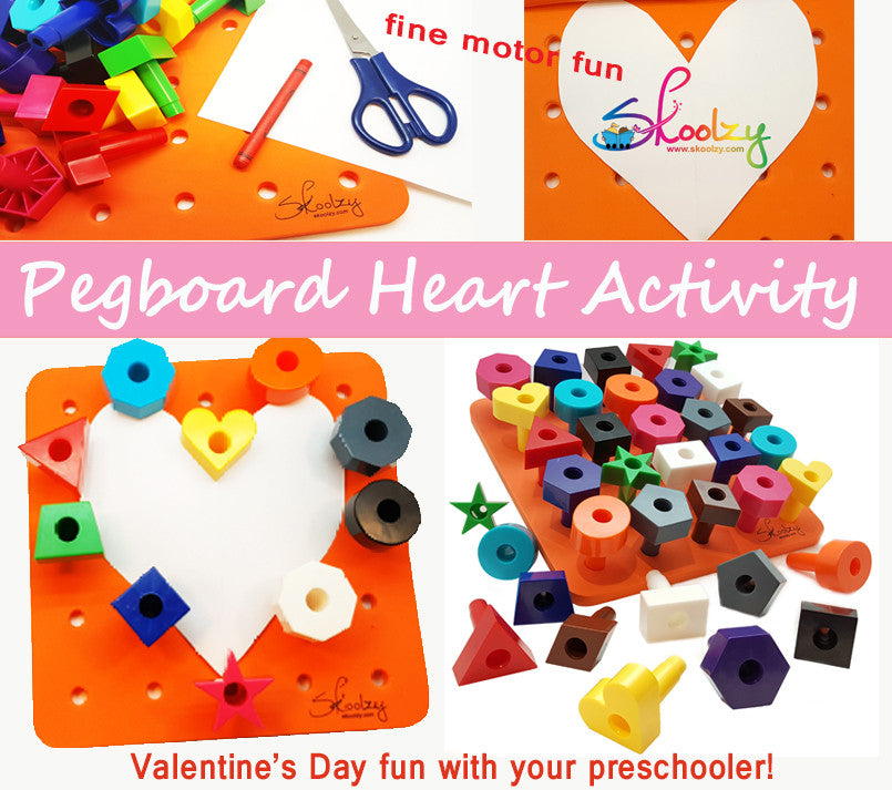 Pegboard Heart Activity - Fine Motor Skills