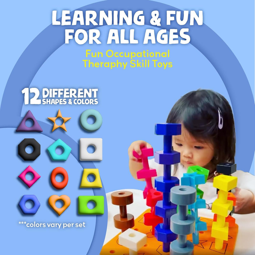 Toddler Peg Board 38 pcs Pegboard for Toddlers - Main Image