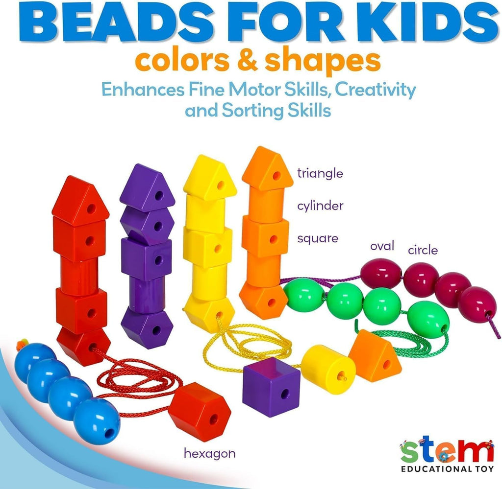 Lacing & Stringing Beads for Beginners, Toddler and Jumbo Stringing