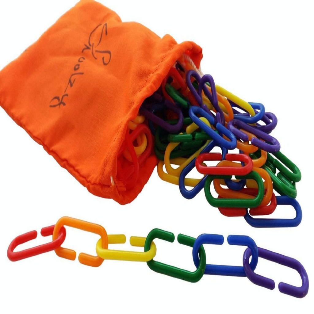 120 Rainbow Math Links With Tote for Toddlers <p><font><small><b>SK-023</small>