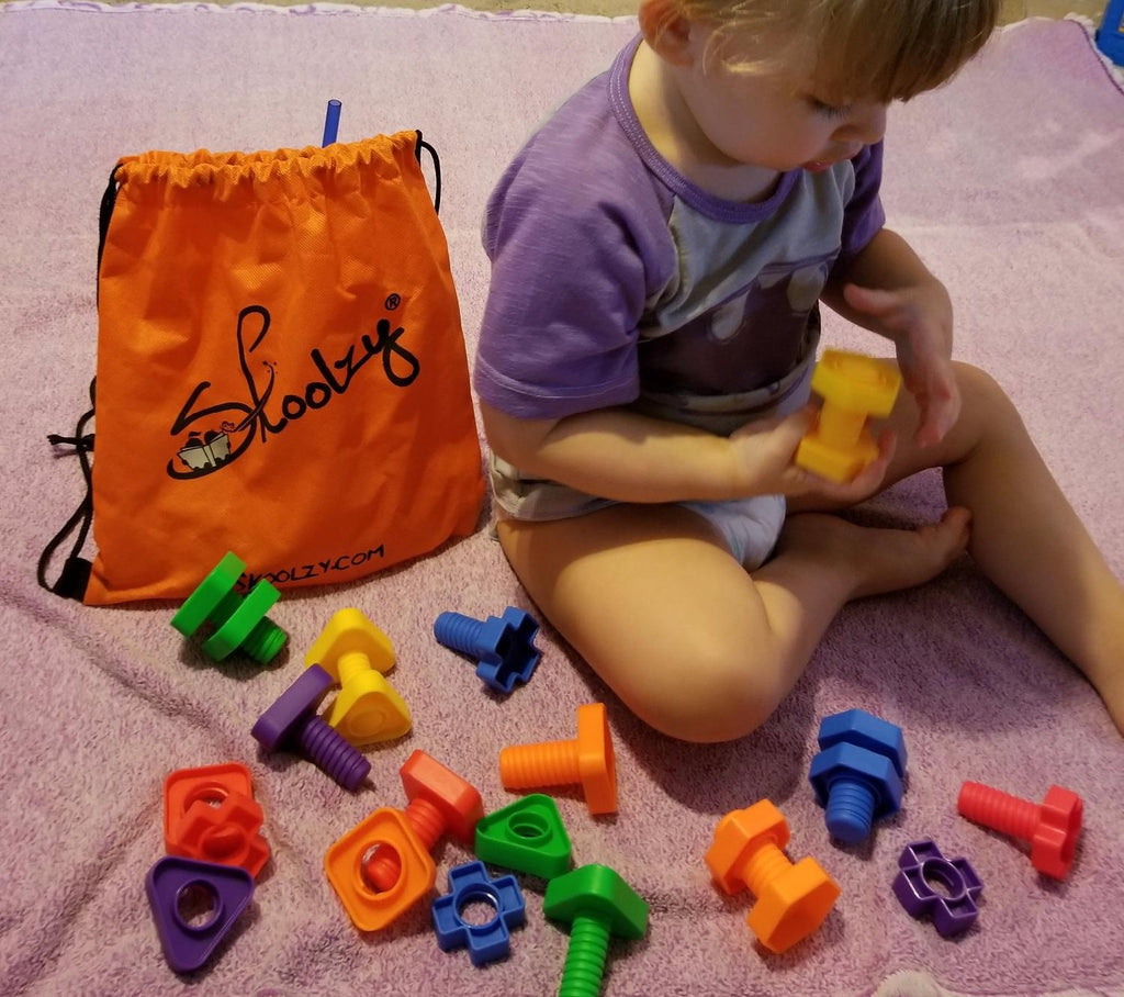 10 Ways to Use Nuts and Bolt Toys!