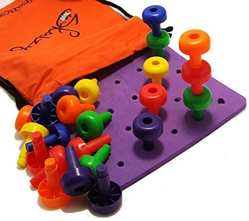Skoolzy Pegboard Set plus storage backpack