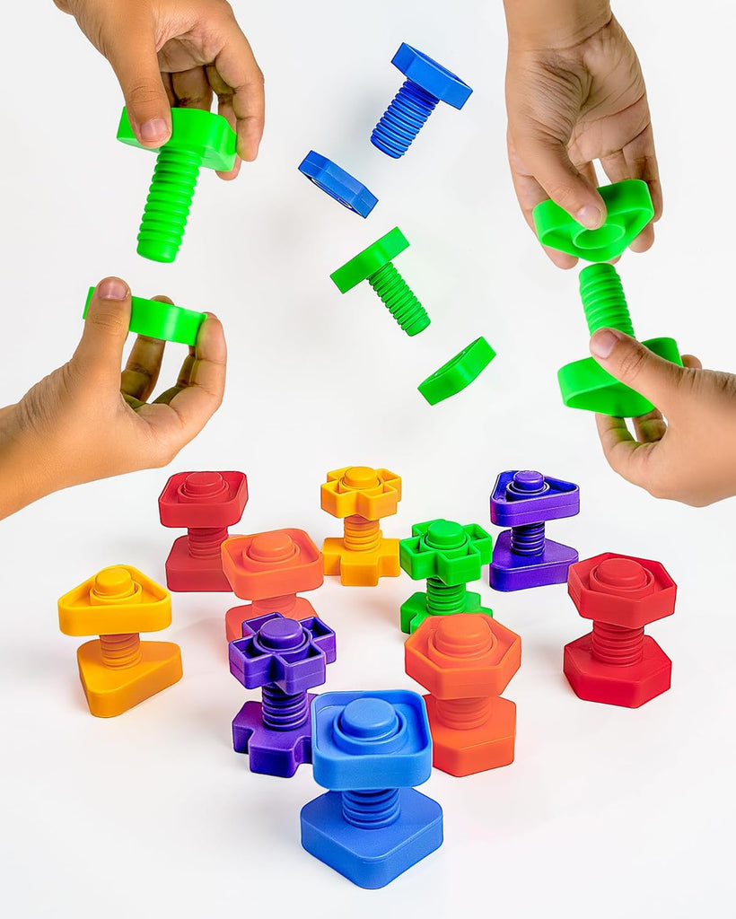 Fidget Toys for Sensory Kids - Nuts and Bolts Fine Motor Skills. Occupational Therapy Toddler Toys <p><font><small><b>SK-040</small>