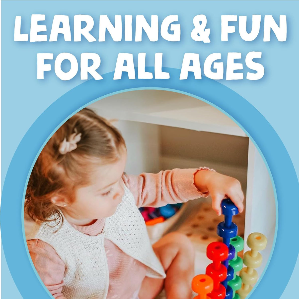 Sensory Peg Board 33 Piece Set - Montessori Occupational Therapy Toys for Kids & Toddlers 2+