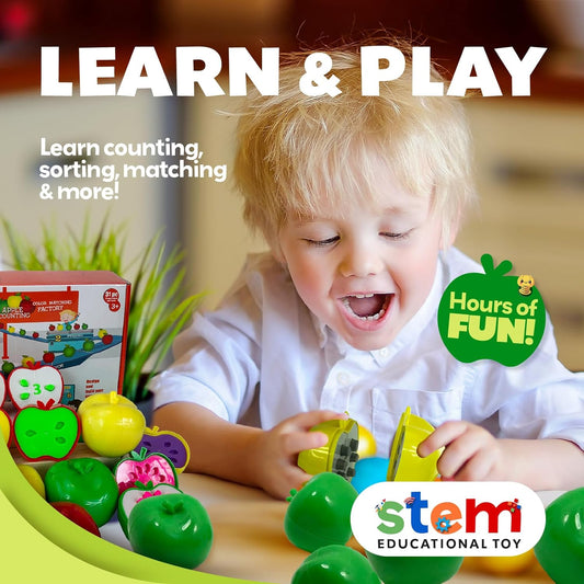 Counting Toddler Games - STEM Apple Factory Learning Toys