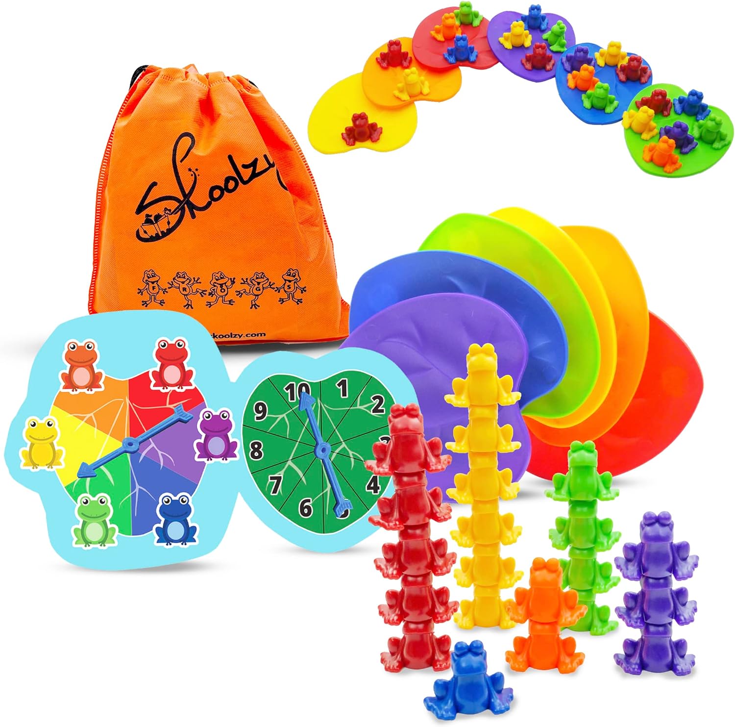 120 Rainbow Math Links With Tote, Math Linking Toys for Toddlers – Skoolzy