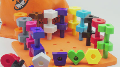 Toddler Peg Board 38 pcs | Pegboard for Toddlers