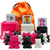 Language Bears, Matching Cups and Game Dice Jumbo 43 Piece Set with ebook Included