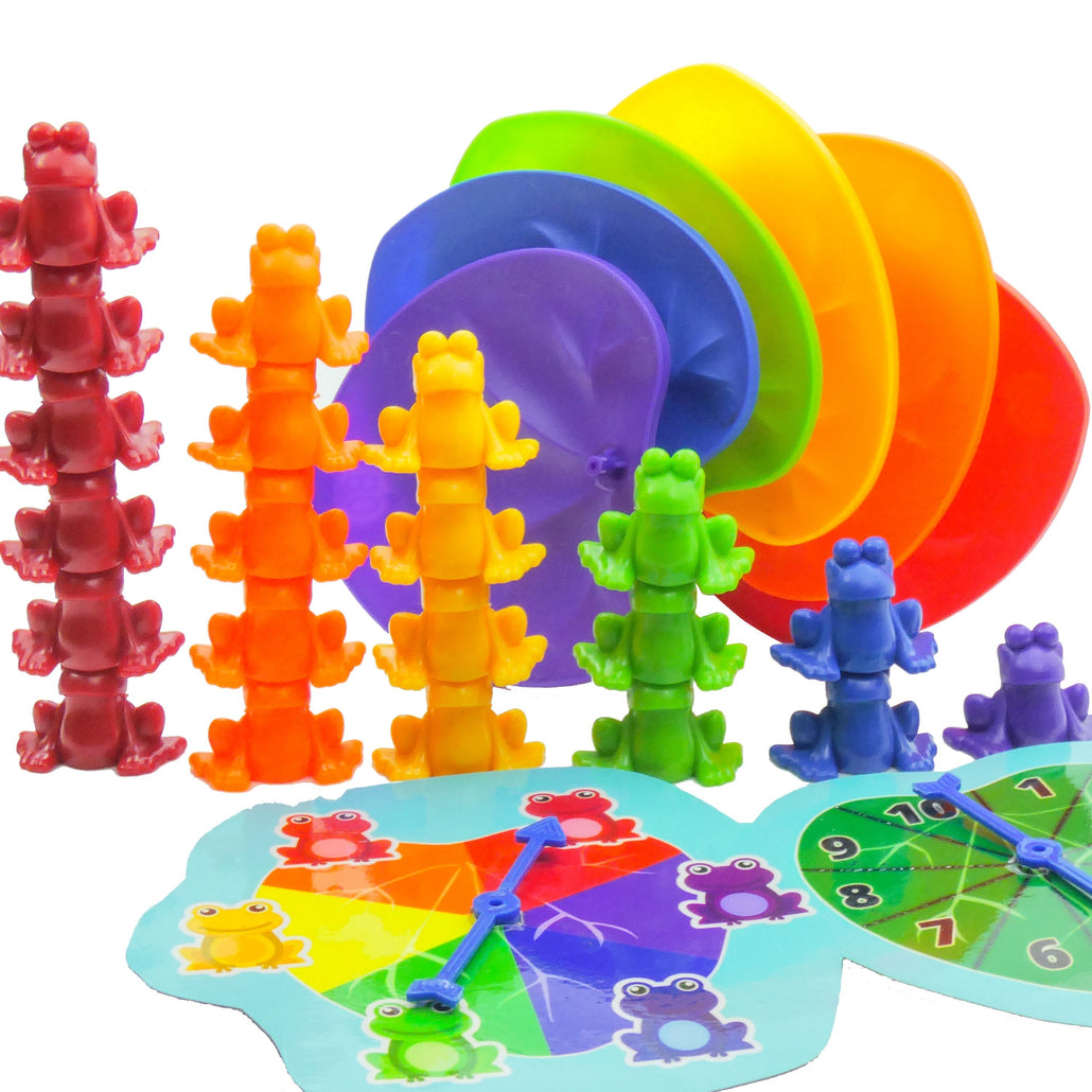Stacking Frogs Montessori Toys for Toddlers with Matching Lily Pads<p><font><small><b>SK-044</b></small>